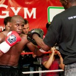 Mayweather London public workout