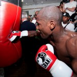 Mayweather London public workout