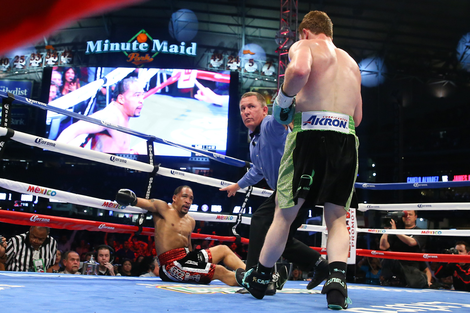 CANELO ALVAREZ DELIVERS THIRD ROUND KNOCKOUT AGAINST JAMES KIRKLAND